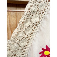 Christy Dawn The Simone Dress Cream Embroidered Size XS Small