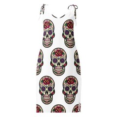 Tie-strap midi dress