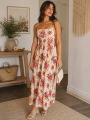 Women&rsquo;s Floral Print Spaghetti Strap Size Xs