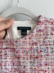 Ann Taylor Tweed Fit & Flare Lined Dress Preppy Legally Blonde Womens Size 2 NEW