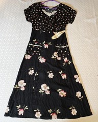 Vintage Pellini Dress Womens Size 5/6 NWT Floral Classic Mid Century Deadstock