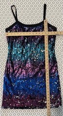 Laundry by Shelli Segal Sequin Mini Dress Sparkle Party Cocktail Adj Straps EUC