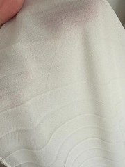 Bailey 44 Facade Dress | Ivory White Laser Cut Pleated Dress | Medium