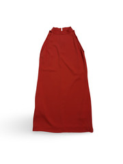 Celine Silk Dress Mini Red Size 36