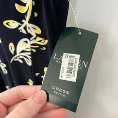 NWT ralph lauren polo spring floral cap sleeve dress