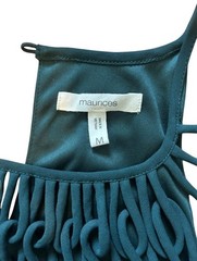 Maurices Dark Green Sleeveless Caged Neckline Swing Mini Dress