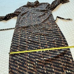 Ted Baker Langley Shirt Dress Midi Black Brown Animal Print Sz 2 / US S Small