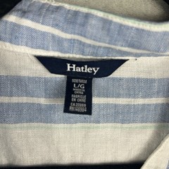 Hatley Linen Striped Shift Dress L Embroidered Sleeveless Pockets Beachy Resort