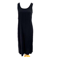 90s K Studio Sleeveless Maxi Dress Women&rsquo;s 10 Black Tie Back Office Career USA