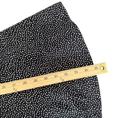 GAP Polka Dot Mini Dress Size M Black Smocked Fit Flare Retro Mod Coquette