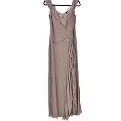 Xscape Ruffled Off-The-Shoulder Evening Sheath Gown Rose Pick Size 12 Petite NWT