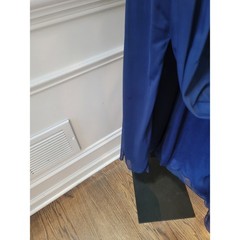 David&rsquo;s Bridal Maxi Dress Women&rsquo;s Size 2 Navy Blue 100% Polyester Halter Neck