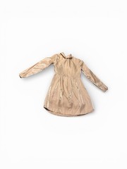 KEEPSAKE emilio long sleeve Cutout Wrap-mini dress in Champagne 8 Wedding