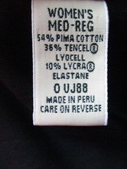 LL Bean Maxi Black Dress Pima Cotton Lyocell Lycra Jumper with Pockets MED PERU