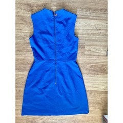 French Connection Cerulean Blue Sleeveless Sheath Dress 4 Classic