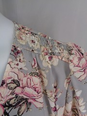 Ophelia Roe Floral Dress Size XL Gray Pink Romatic Cottagecore