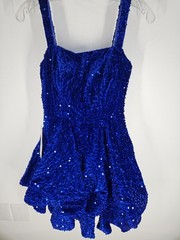 WEAR YOUR LOVE ROYAL BLUE SHIMMER FORMAL PROM DANCE DRESS WOMENS JUNIORS 9 NWT