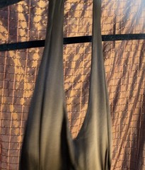 Ann Taylor Loft Size 4 Silk Halter Midi Dress Side Zipper Brown Lined Flare Boho