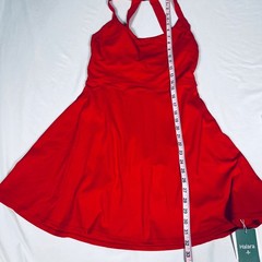 Halara SoftlyZero™ Airy Backless Twisted Active Dress Easy Peezy Red Size Large