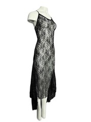 Widow Goth Sexy Lace Punk Rave Vampire Witch Midnight Hour Slip Black Dress