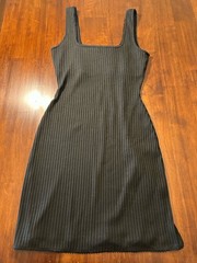 Solid And Striped Bodycon Dress