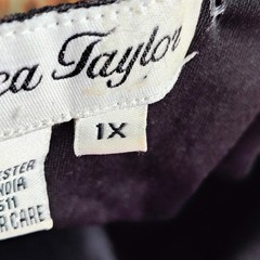 Jessica Taylor 1X Abstract Studded Strap Handkerchief Hem Dress southwestern