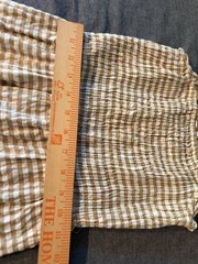 Sim & Sam Gingham Strapless Maxi Dress in Beige & White Checkered Size Xtra S
