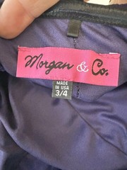 Morgan & Co. junior Purple Sleeveless sweetheart body con Dress Size 3/4 USA 90s