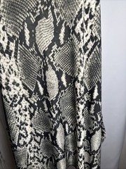 Isabella Rodriguez Blk & Beige Snake Print Asymmetrical Hem Tank Dress Women Med