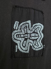 Blue Cactus 100% Cotton Sleeveless Black Straight Maxi Tank Dress Sz S Tribal 