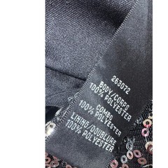 JS Boutique Black Silver Sequin Surplice Mini Cocktail Dress Women&rsquo;s 6 – NWT