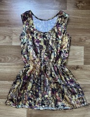 Vintage Medieval Art Print Mini Dress Renaissance Tapestry Aesthetic Sleeveless