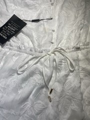 NWT White House Black Market WHBM Halter Sleeveless Dress White, Lined Size M