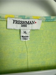 Freshmint Daisy Print Tee Dress – Yellow & Mint XL