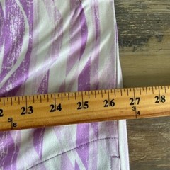 Stan Herman Soft Knit Kaftan Size L Color Purple & White Belted Side Pockets