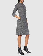 NWOT OPUS Germany 100% Cotton Dress – 42/US10 – Heathered Gray, Pockets