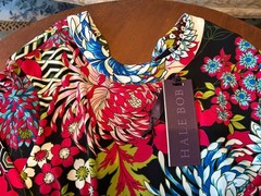 Hale Bob Women’s Colorful Flounce Dress Sz Large NWT