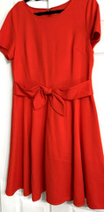 Kate Spade New York XL Red Short Sleeve Dress Aline Beautiful