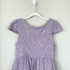 ALICE + OLIVIA Beatrice Knit Short Sleeve A-line Dress Purple Ombre Open Back 6