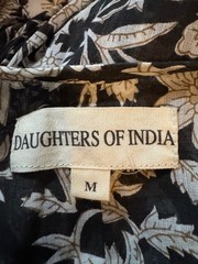 Daughters of India Kyra Maxi Dress Size M AU 10-12 / US 6-8 Black Pepper Boho