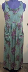 April Cornell Dress XS Long Floral, Cotton/Rayon Blend