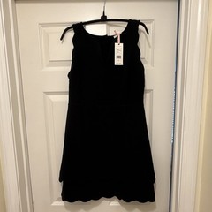 Women’s Vinyard Vines Black Scalloped Ponte Dress