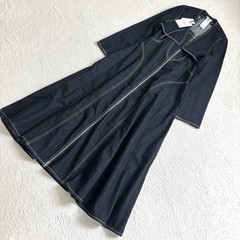 Ameri VINTAGE Japan BOLERO SET DENIM DRESS S Blue Denim Jacket Dress Set New