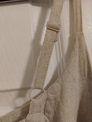 Old Navy Women&rsquo;s Beige Linen Cami Mini Fit Flare Sun Dress in Size XL