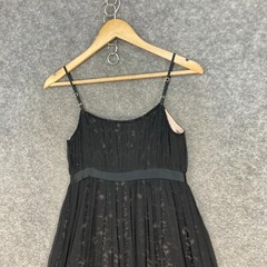 Moiselle Womens Dress Size UK 8 Black Mulberry Silk A-Line Sleeveless 34925