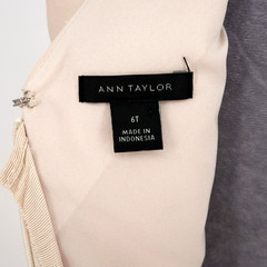 Ann Taylor Dress Womens 6T Tall Light Pink Lined Stretch Cotton Zip Sheath