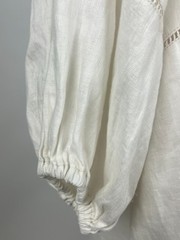 *NWT* DEVOTION TWINS L/S Oversized Billowy Linen &lsquo;Emmi Dress&rsquo; – M, Ecru