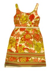 Trina Turk Women&rsquo;s Floral Print Sleeveless Dress Size 4 Multicolor Knee Length