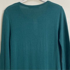 Trina Turk Bottle Green Over Ice Merino Wool Sweater Dress With Tassel Hem XS