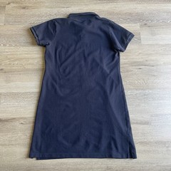 Vintage 90s Ralph Lauren Sport Womens Size L Cotton Polo Shirt Dress Navy Preppy